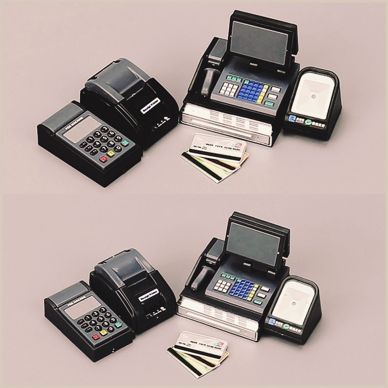 Toy Cash Register - 1 세트 미니 금전 등록기 카드
