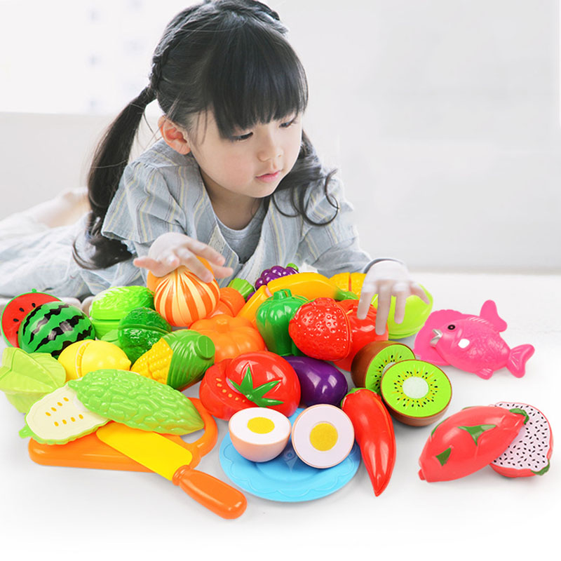 Kids Toys Kitchen Set - 어린이 과일 절단 장난감 및 야채
