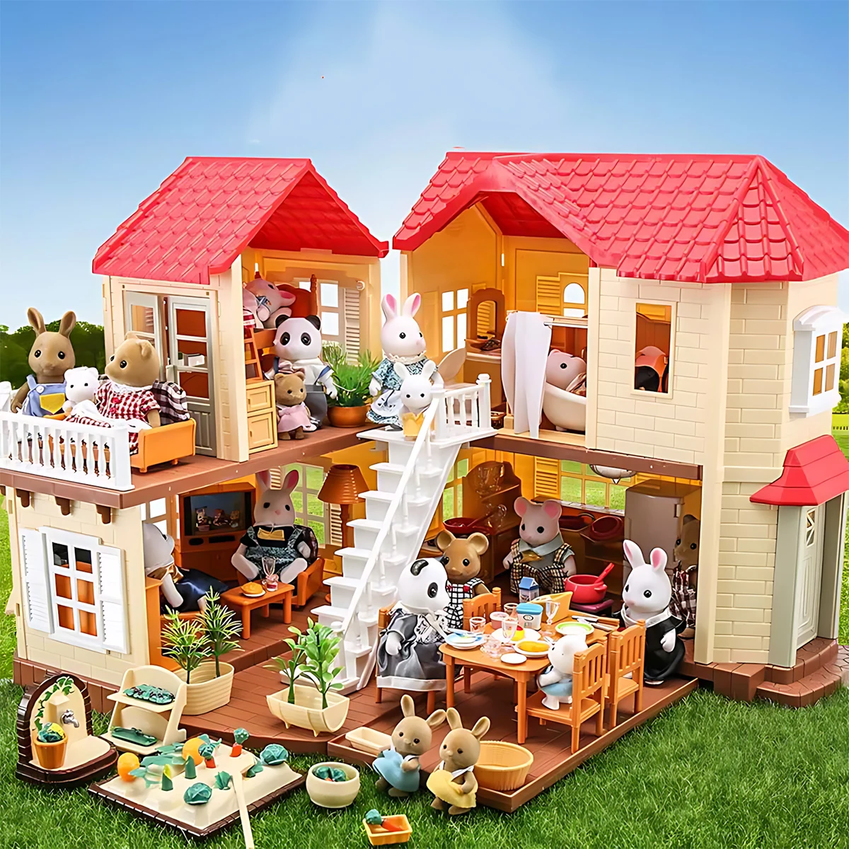 Kids Toys Kitchen Set - 미니어처 가구 1:12 인형 집 주방
