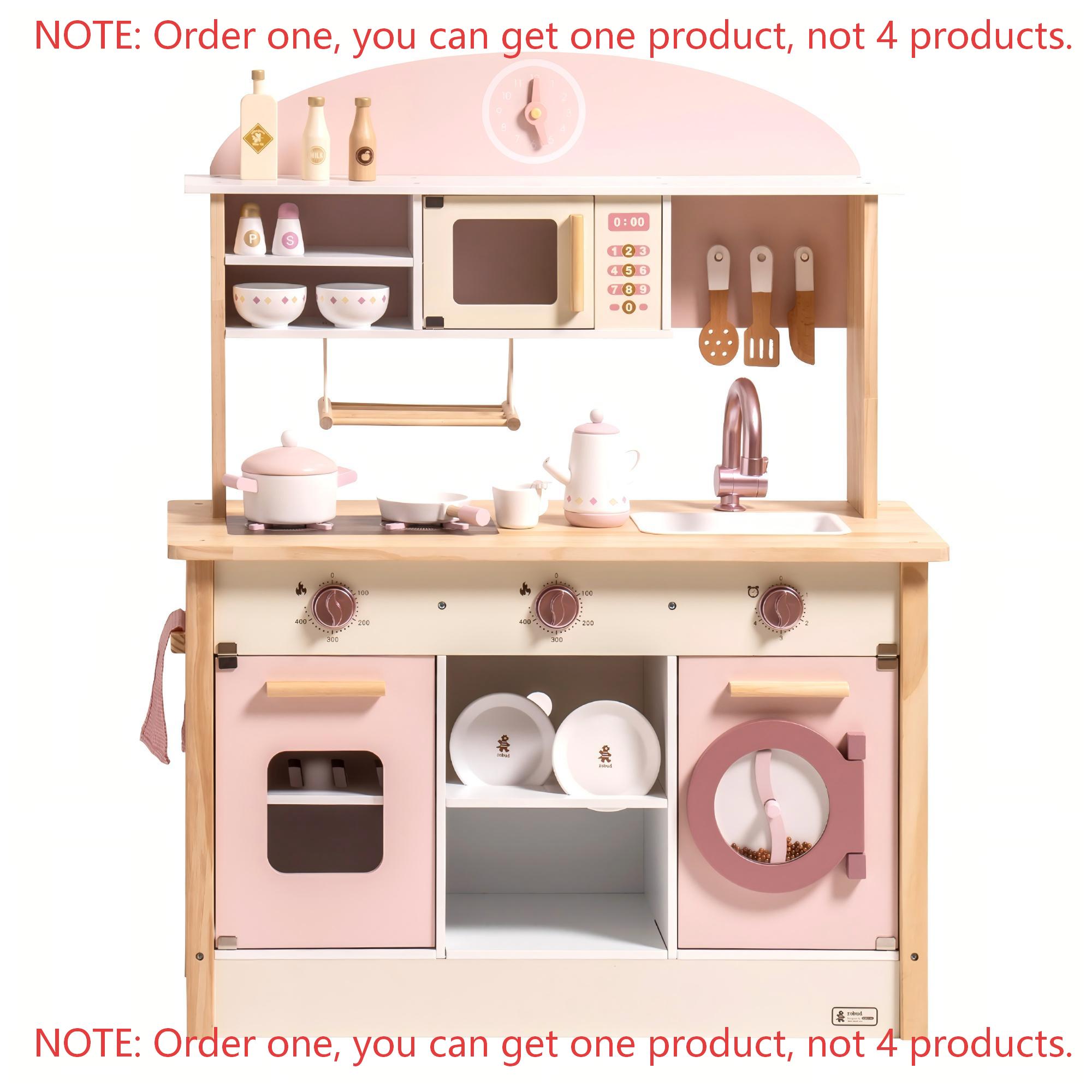 로부드 키즈 원목 핑크 플레이 키친 올인원 코너 세트에 - Kids Toys Kitchen Set 리뷰 및 가격