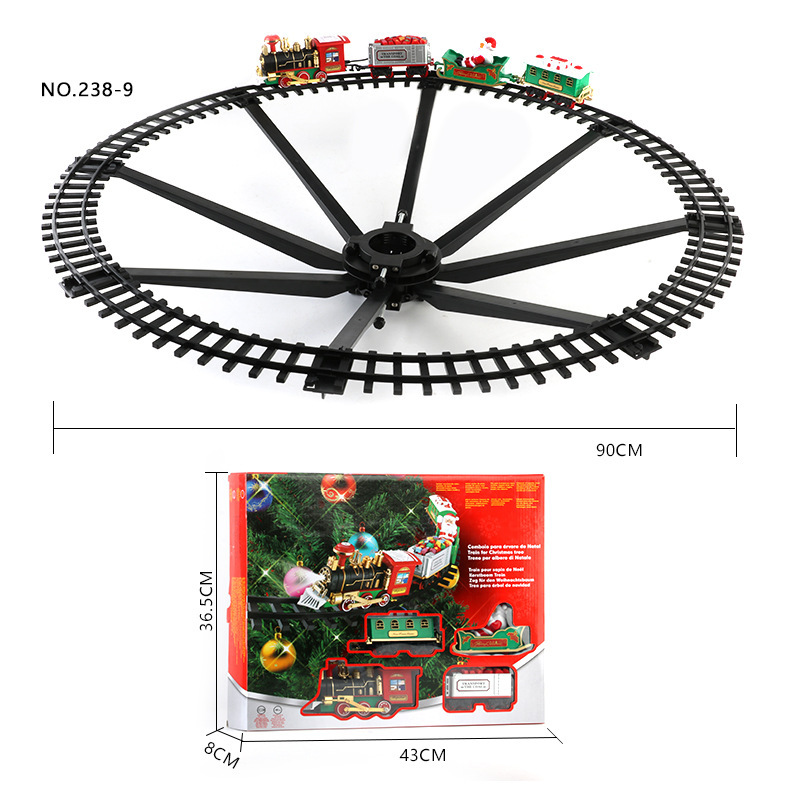 전기 크리스마스 기차 세트, 음악이 나오는 조명 장식  - Kids Toys Xmas 리뷰 및 가격